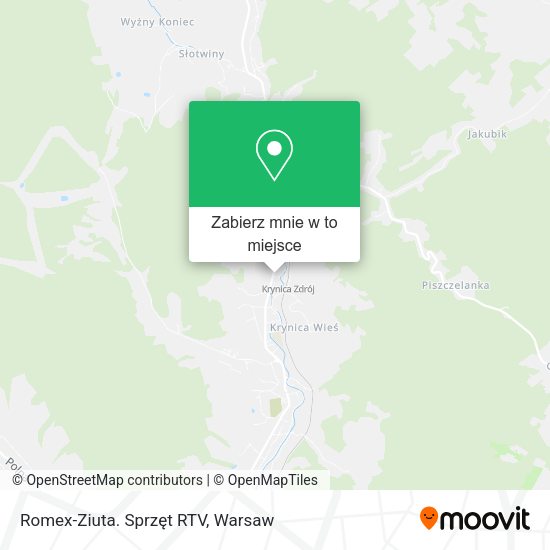 Mapa Romex-Ziuta. Sprzęt RTV