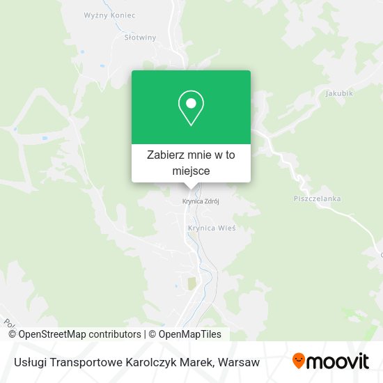 Mapa Usługi Transportowe Karolczyk Marek