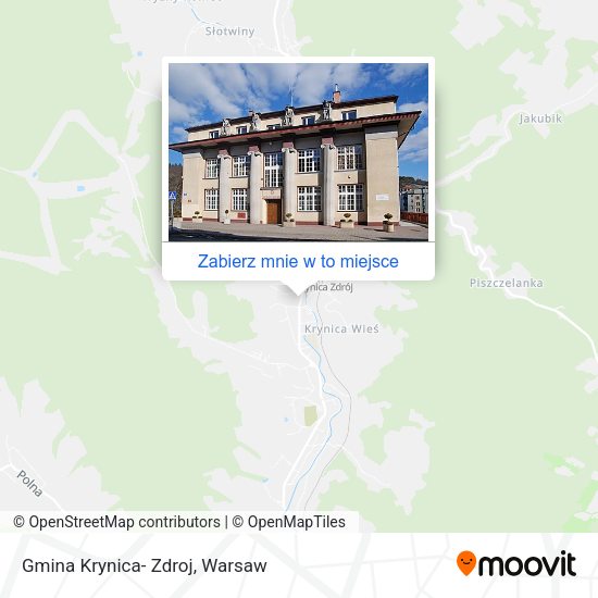 Mapa Gmina Krynica- Zdroj