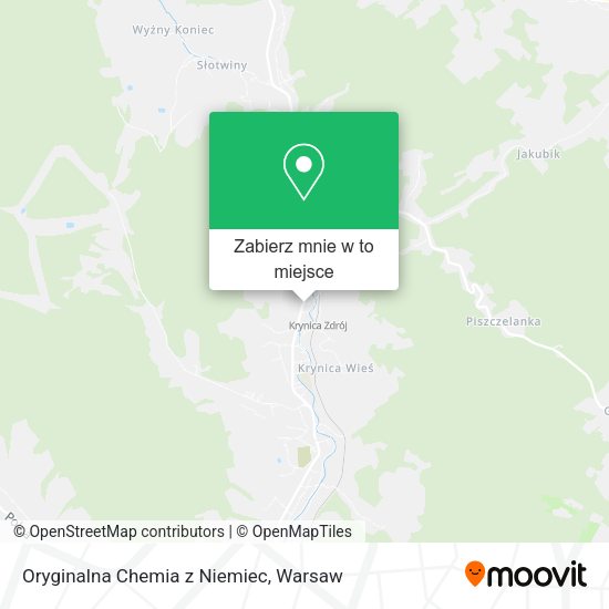 Mapa Oryginalna Chemia z Niemiec