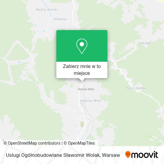 Mapa Uslugi Ogólnobudowlane Sławomir Wolak