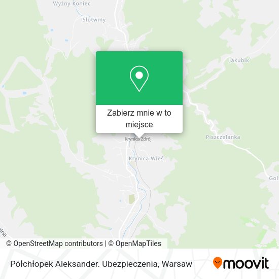 Mapa Półchłopek Aleksander. Ubezpieczenia