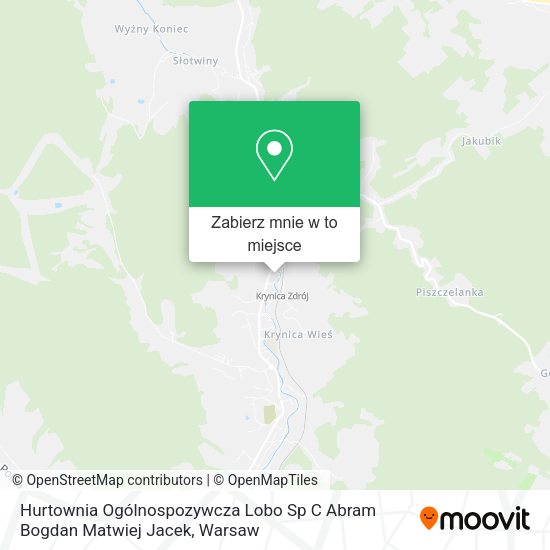 Mapa Hurtownia Ogólnospozywcza Lobo Sp C Abram Bogdan Matwiej Jacek