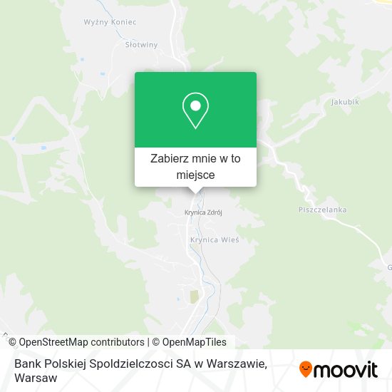 Mapa Bank Polskiej Spoldzielczosci SA w Warszawie