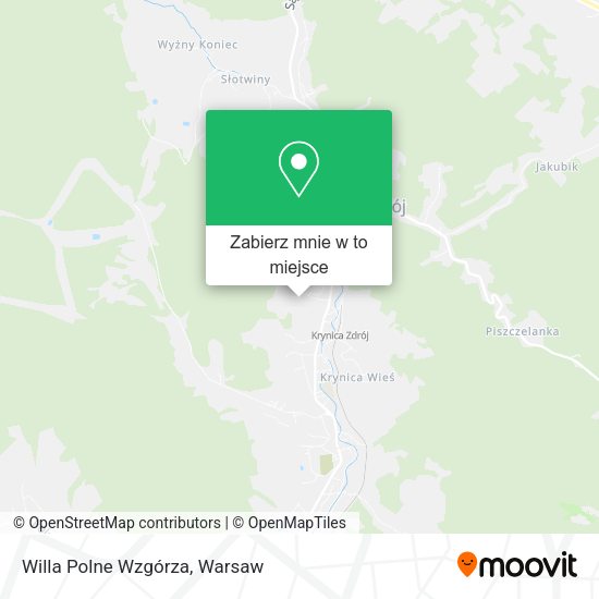 Mapa Willa Polne Wzgórza