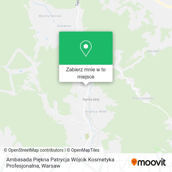 Mapa Ambasada Piękna Patrycja Wójcik Kosmetyka Profesjonalna