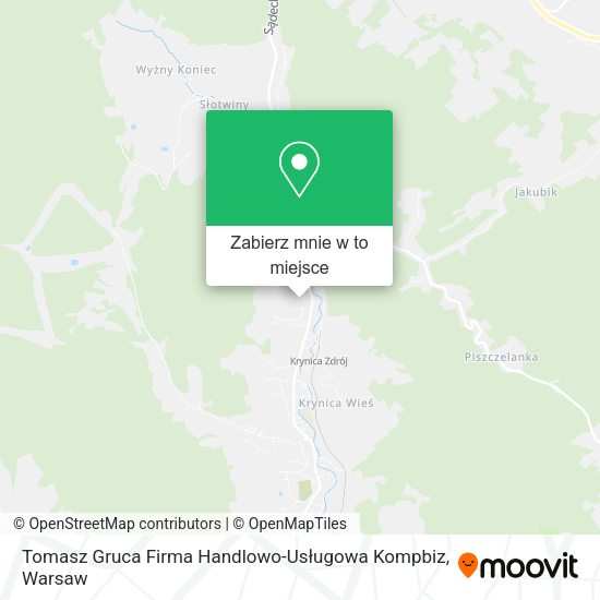 Mapa Tomasz Gruca Firma Handlowo-Usługowa Kompbiz