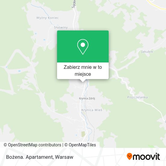 Mapa Bożena. Apartament