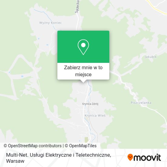 Mapa Multi-Net. Usługi Elektryczne i Teletechniczne