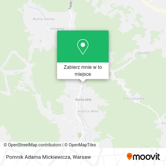 Mapa Pomnik Adama Mickiewicza