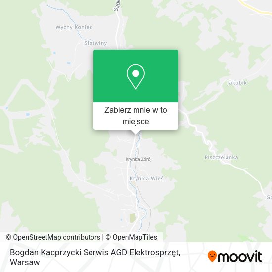 Mapa Bogdan Kacprzycki Serwis AGD Elektrosprzęt