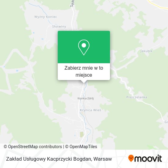 Mapa Zakład Usługowy Kacprzycki Bogdan