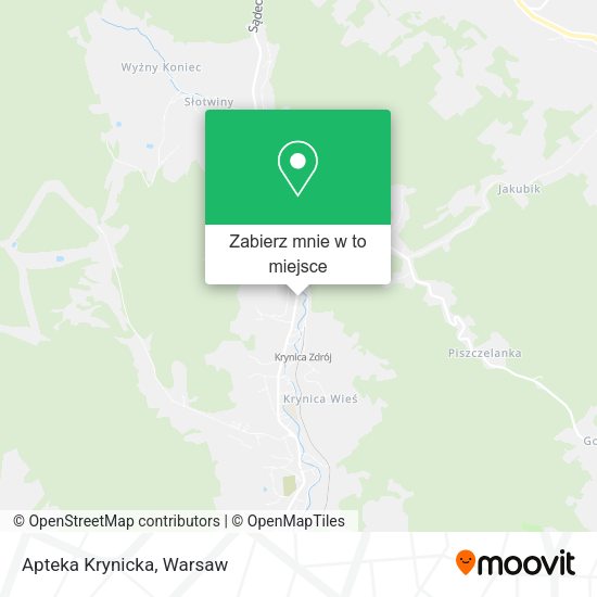 Mapa Apteka Krynicka