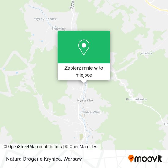 Mapa Natura Drogerie Krynica