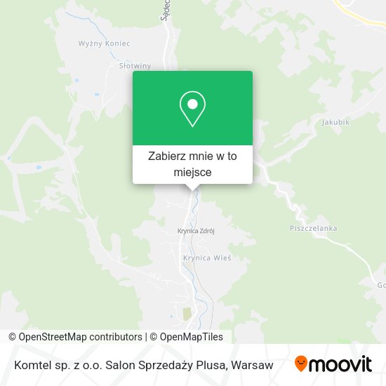 Mapa Komtel sp. z o.o. Salon Sprzedaży Plusa