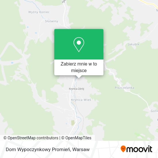 Mapa Dom Wypoczynkowy Promień