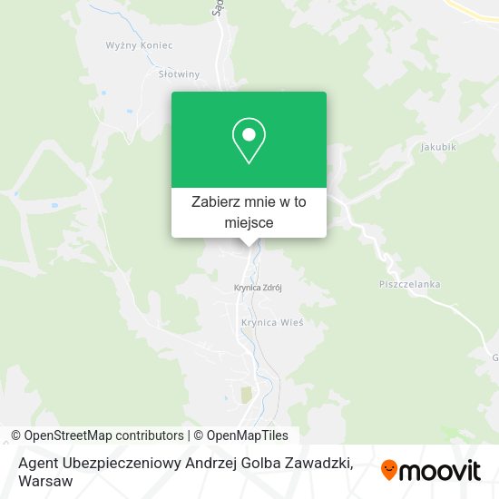 Mapa Agent Ubezpieczeniowy Andrzej Golba Zawadzki