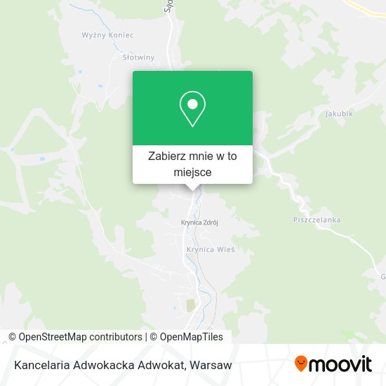 Mapa Kancelaria Adwokacka Adwokat