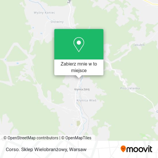 Mapa Corso. Sklep Wielobranżowy