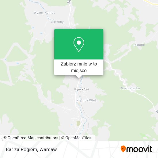 Mapa Bar za Rogiem