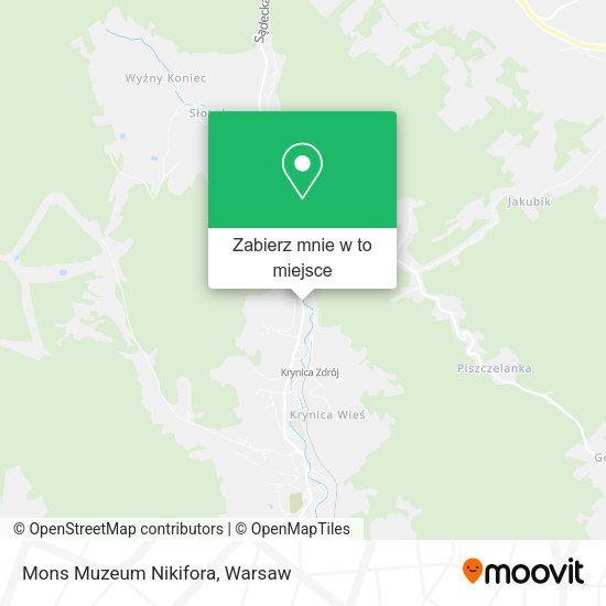 Mapa Mons Muzeum Nikifora