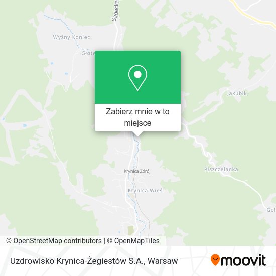 Mapa Uzdrowisko Krynica-Żegiestów S.A.