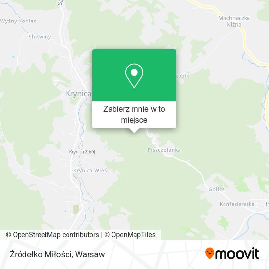 Mapa Źródełko Miłości