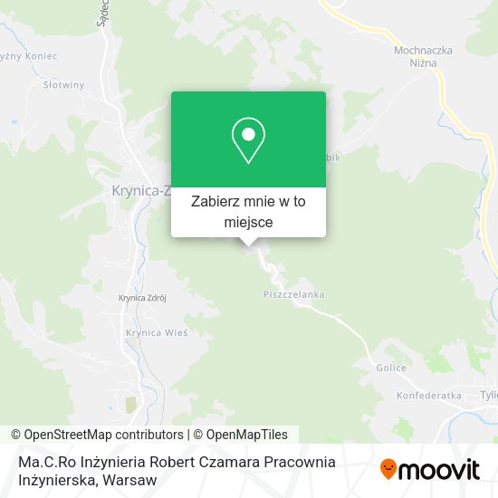 Mapa Ma.C.Ro Inżynieria Robert Czamara Pracownia Inżynierska