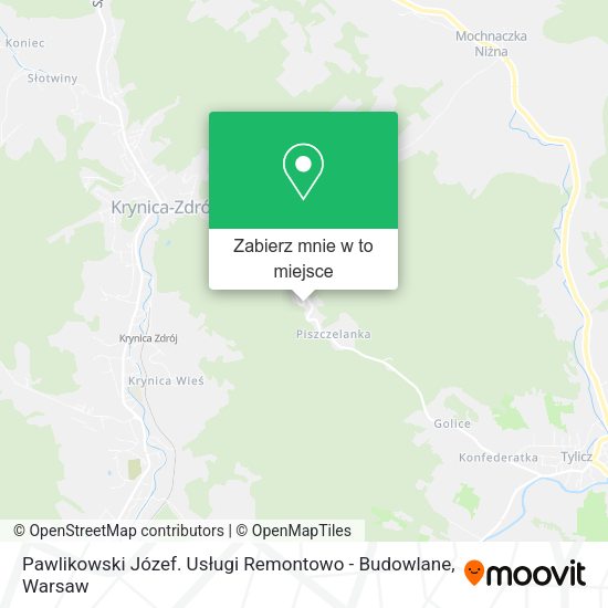 Mapa Pawlikowski Józef. Usługi Remontowo - Budowlane