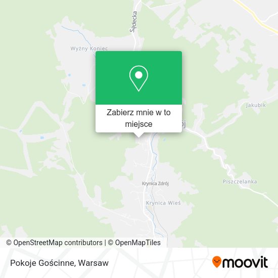 Mapa Pokoje Gościnne