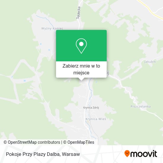 Mapa Pokoje Przy Plazy Dalba