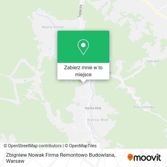 Mapa Zbigniew Nowak Firma Remontowo Budowlana