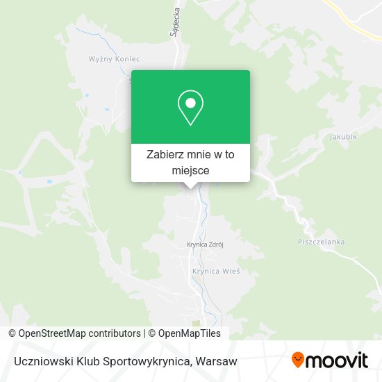 Mapa Uczniowski Klub Sportowykrynica