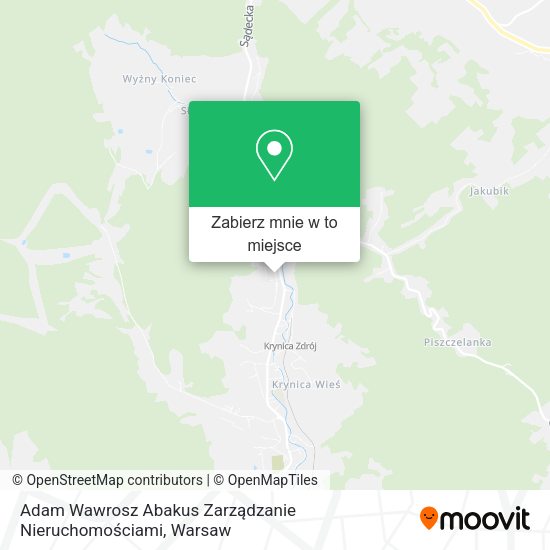 Mapa Adam Wawrosz Abakus Zarządzanie Nieruchomościami