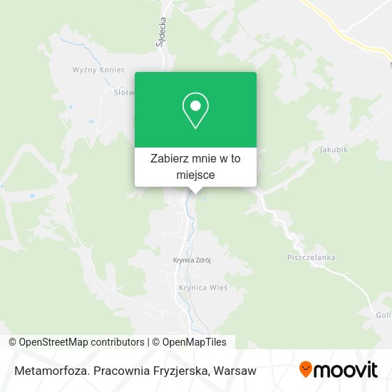 Mapa Metamorfoza. Pracownia Fryzjerska