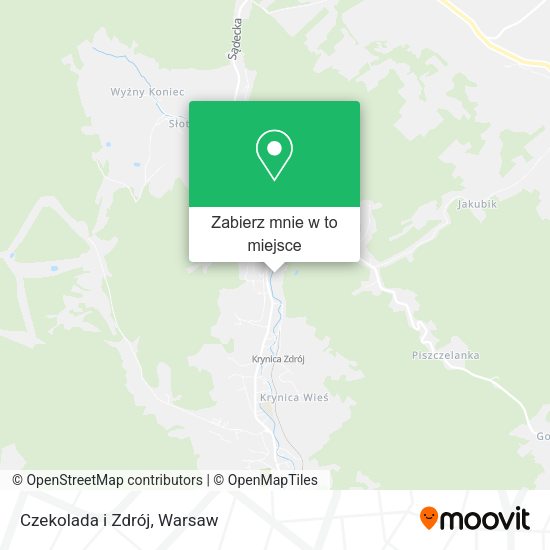 Mapa Czekolada i Zdrój