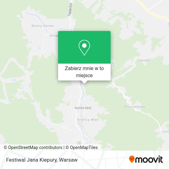 Mapa Festiwal Jana Kiepury