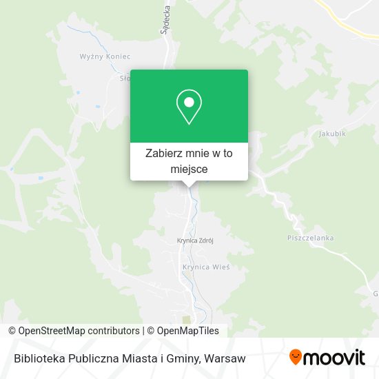 Mapa Biblioteka Publiczna Miasta i Gminy