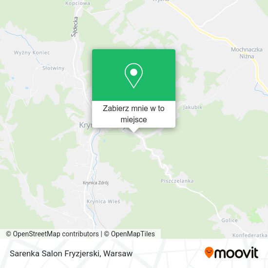 Mapa Sarenka Salon Fryzjerski