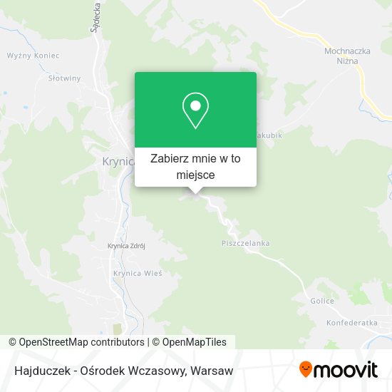 Mapa Hajduczek - Ośrodek Wczasowy