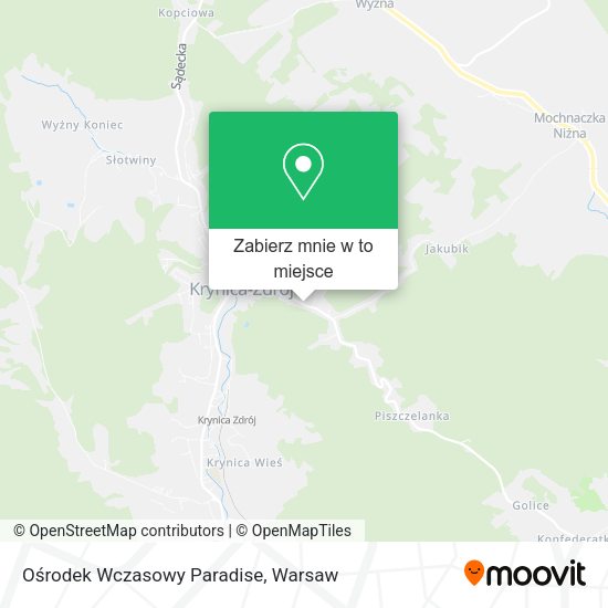 Mapa Ośrodek Wczasowy Paradise