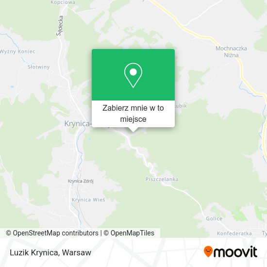 Mapa Luzik Krynica