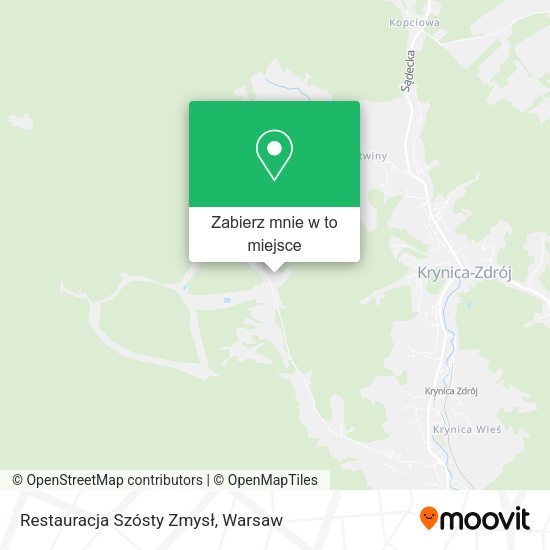 Mapa Restauracja Szósty Zmysł