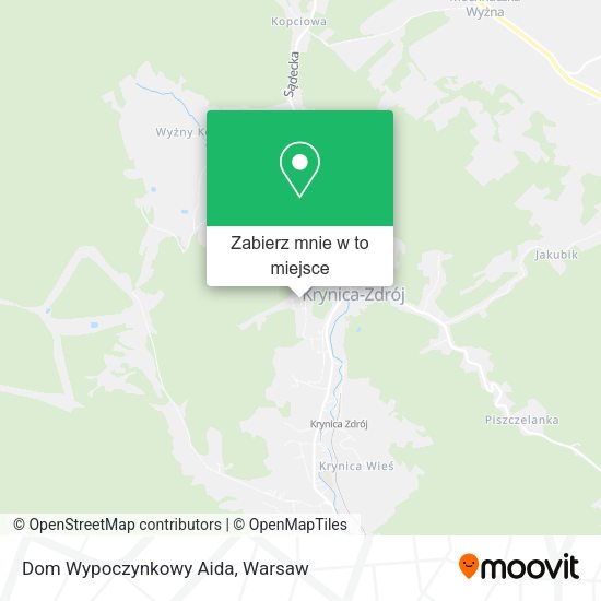 Mapa Dom Wypoczynkowy Aida