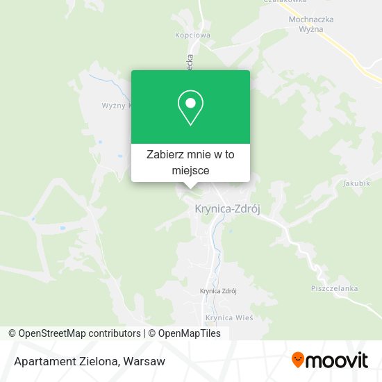 Mapa Apartament Zielona