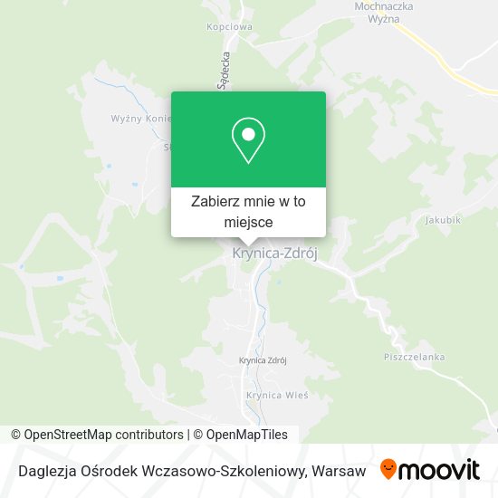 Mapa Daglezja Ośrodek Wczasowo-Szkoleniowy