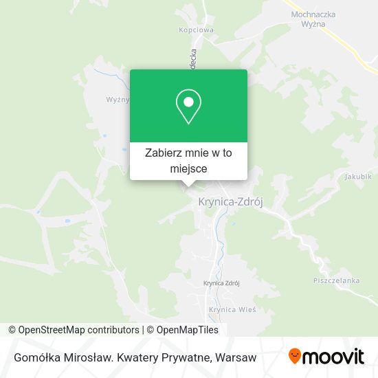 Mapa Gomółka Mirosław. Kwatery Prywatne