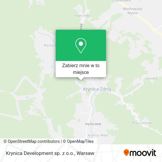 Mapa Krynica Development sp. z o.o.