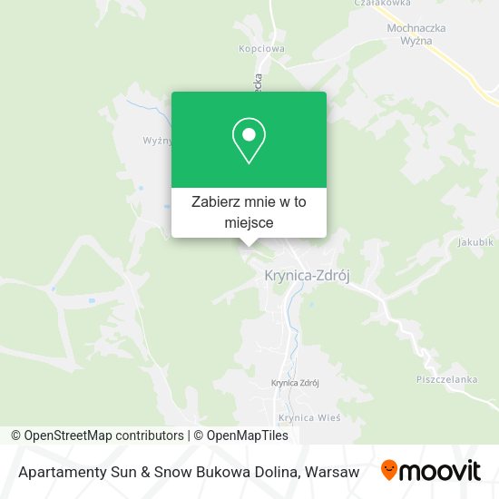 Mapa Apartamenty Sun & Snow Bukowa Dolina