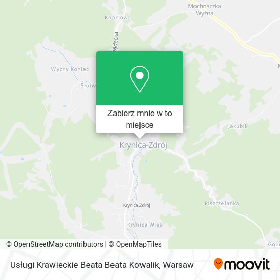 Mapa Usługi Krawieckie Beata Beata Kowalik